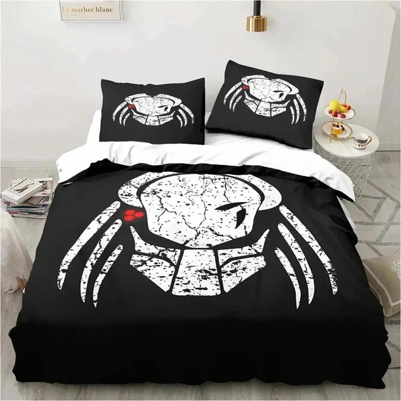 Alien Vs. Predator Predator Movie Bedding Set Single Double Queen King Size Duvet Cover Adult Boys Bedroom Bedspread Luxury Gift