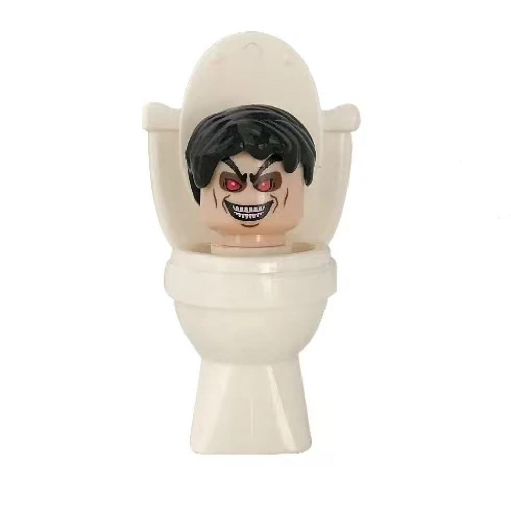 12pcs Mini Skibidi Toilet Figure Anime Toys TvMan Cameraman Speakerman Bricks Assembling Model Toy For Kid Gifts