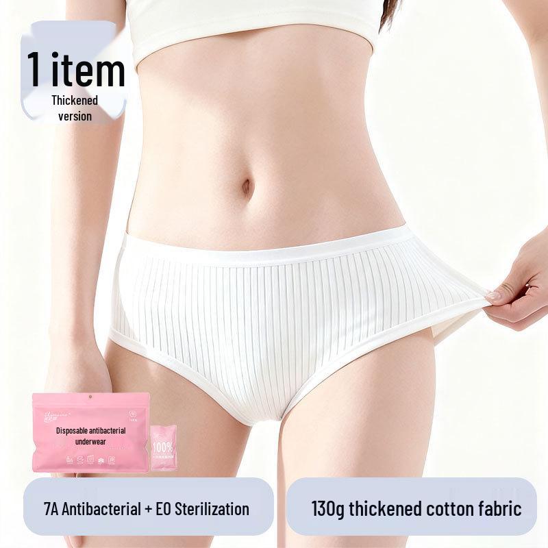 Women's Extra Large High Waist Disposable Cotton Underwear - Plus Size Daily Use