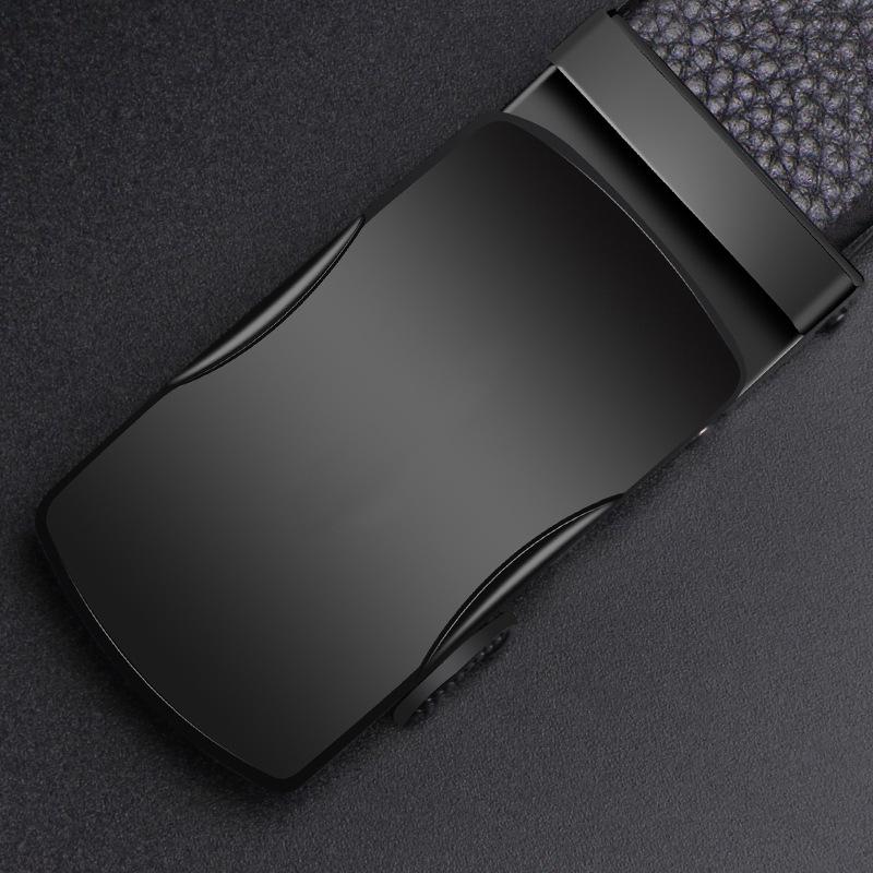 Herren Premium Echt Rindsleder Gürtel mit Legierung Automatikschließe