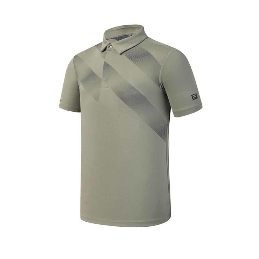 FILA Golf Polo Shirt Men s Feather Gray green A11M615102FGN 2XL