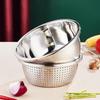 Odine Stainless Steel Drain & Strainer Basket Set, 26cm