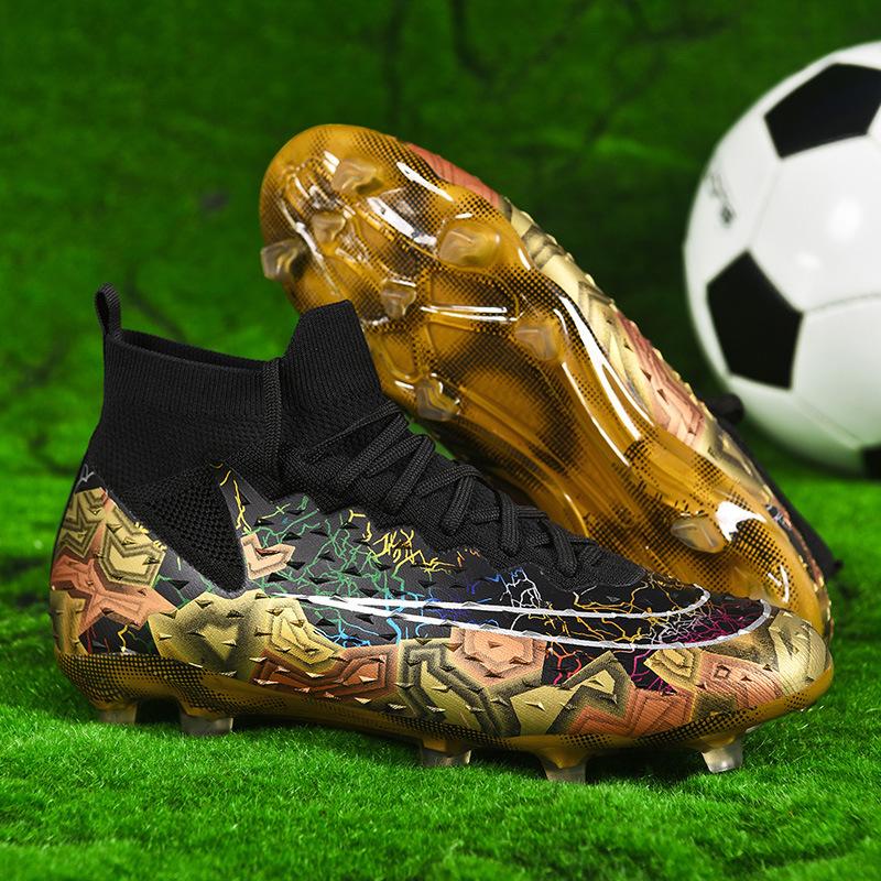 20252025 high-top football shoes male adult adolescent student children outdoor lawn game sports shoes