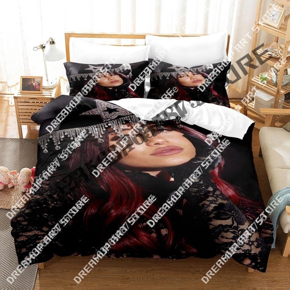 3D Print Nessa Barrett Singer Bedding Set Twin Queen King Full Size Duvet Cover Pillowcase Bed boys girls Adult