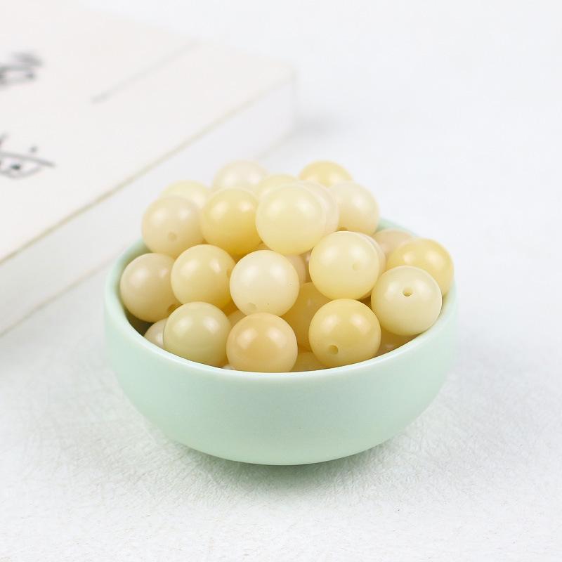 Natural Oxidized 12MM Bodhi Root Round Beads for DIY Buddhist Bracelets & Spacer Accessories.