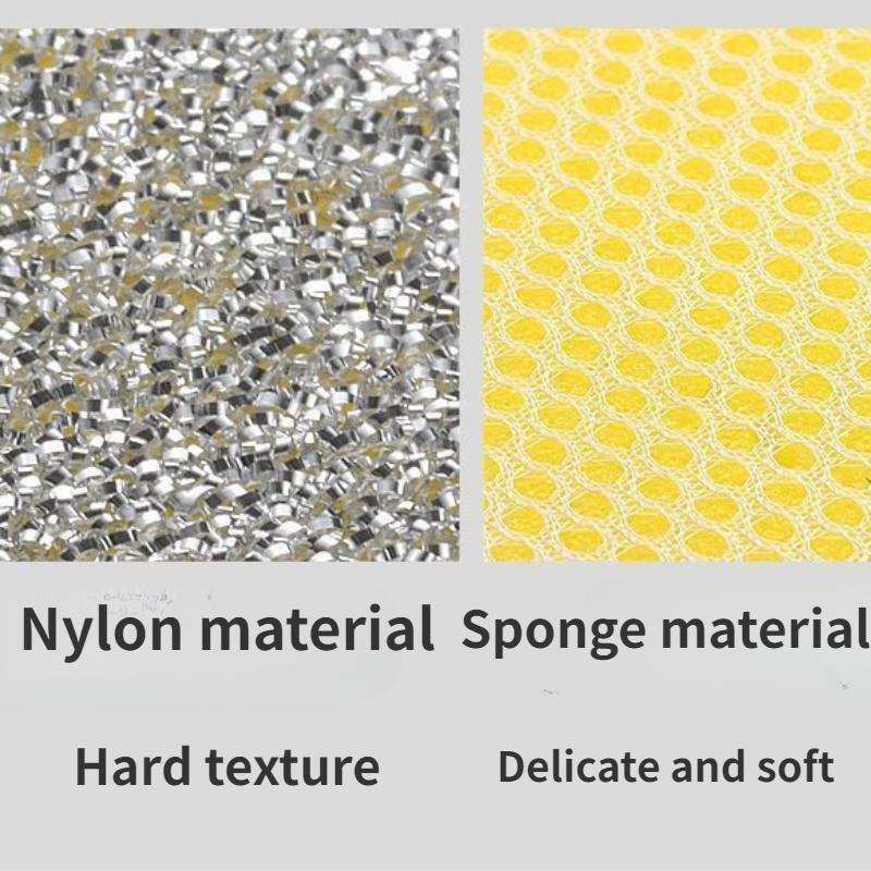 1/3/5/10PCS Dishwashing Sponge Non-stick Oil Brush Pot Dishwashing Cloth Sponge Wipe Scouring Pad Brush Pot Cleaning Decontamination Magic Wipe