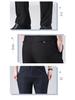 Men's Summer Lightweight High-Waisted Business Trousers for Middle-Aged & Elderly – Loose, Casual, Non-Iron, Formal Pants