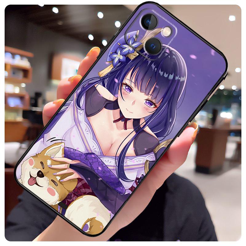 Genshin Impact Raiden Shogun Baal Case For iPhone 17 Pro Max 15 14 13 11 12 16 Pro Max mini 15 16 Plus 16e 17 Air Phone Cover