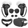 Five-Piece Silicone Protective Case Set for Meta/Oculus Quest 2: VR Controller and Main Unit Covers