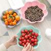 Plum Blossom Shape Fruit Plastic Plate Bowl Candy Melon Snack Nut Box Living Room Home Decoration