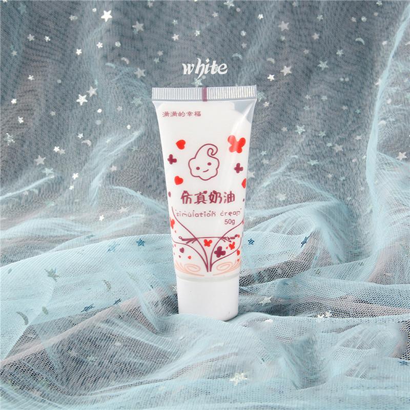1Pcs (50Ml) Resin Diy Fake Whipped Cream Clay Simulation Cream Gel Antifreeze Mobile Shell Beauty Diy Craft Soft Clay Decoration
