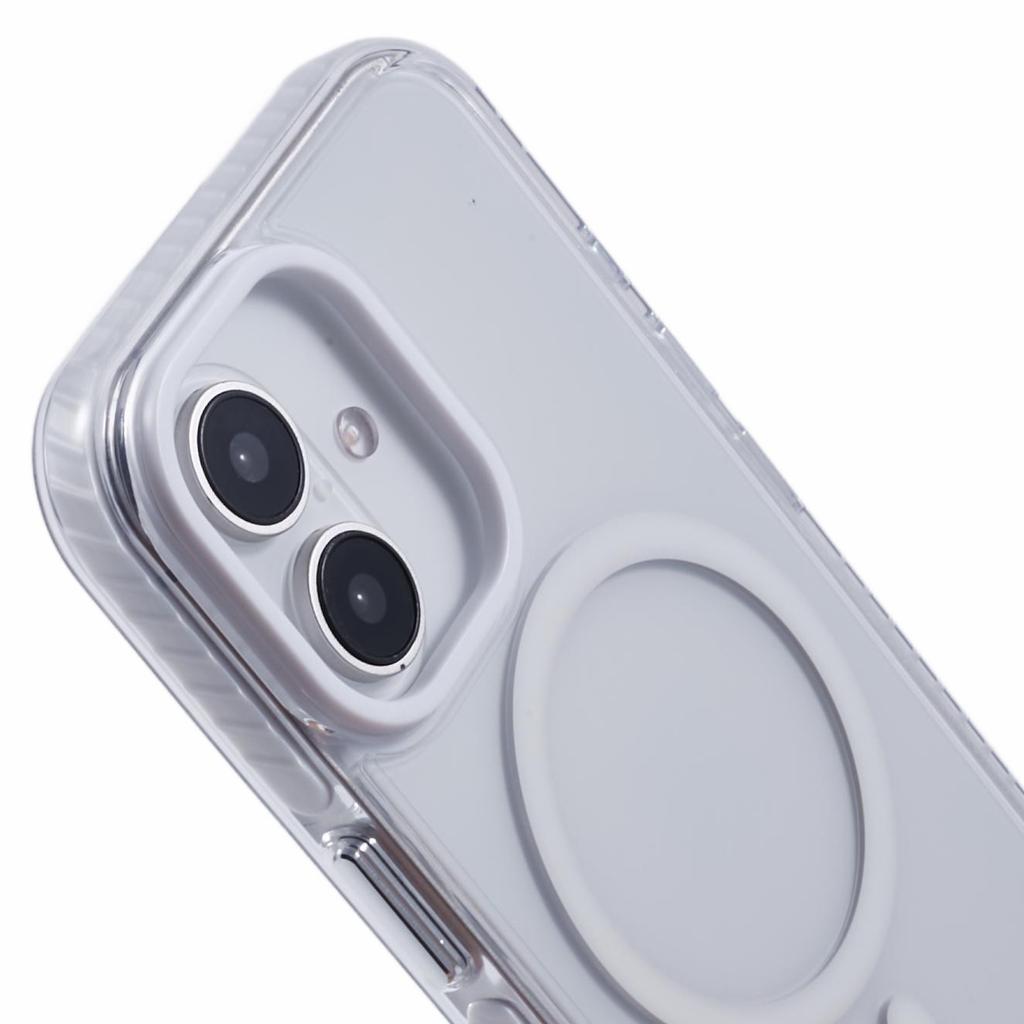 For iPhone 16 Plus Clear Case Compatible with MagSafe TPU+PC Back Cover