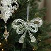 New Transparent Christmas Tree Hanging Ornaments Acrylic Christmas Ornaments Xmas Tree Decorations Xmas Party