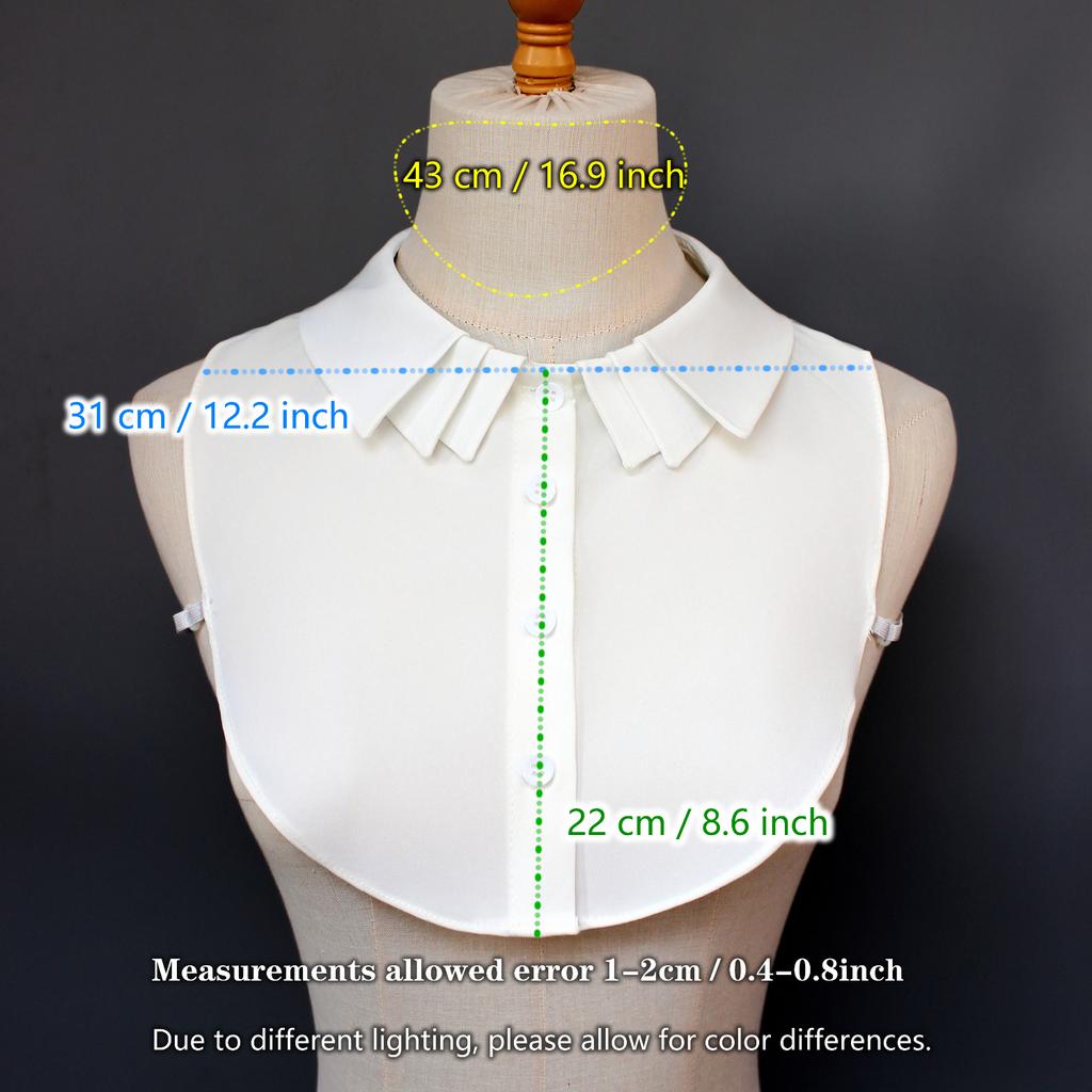 1 Stück modischer Lagen-Peter-Pan-Kragen - abnehmbarer Damen-Accessoire-Kragen, elegante akademische Ausstrahlung, ganzjährig tragbar