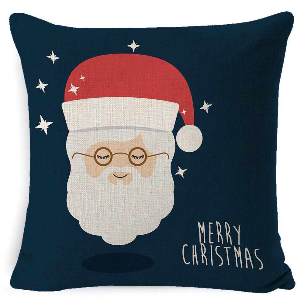 Christmas Pillow Case Christmas Light Luxury High-end Pillow Family Bed Pillow Case Home Cushion Bed Pillow