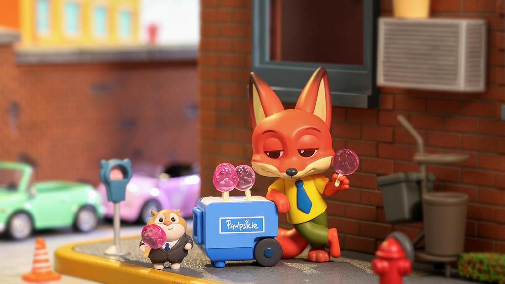 POP MART Disney Zootopia Series [3-Piece Set] Pop Mart Gachapon Blind Box Figure Plastic Model Premium Toy Soft Vinyl Original Character Birthday Gift