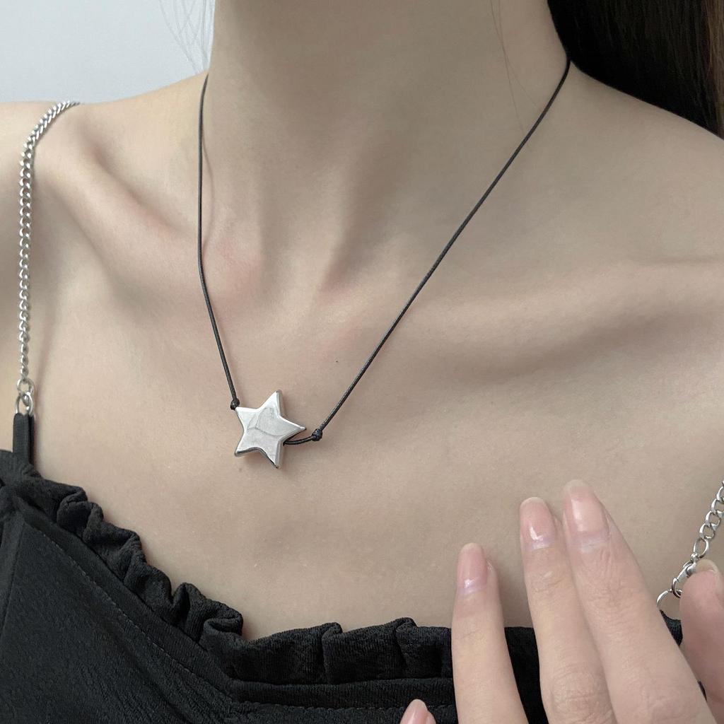Liquid Lava Moon Star Pendant Necklace & Sweet Spicy Girl Earrings – European & American Style