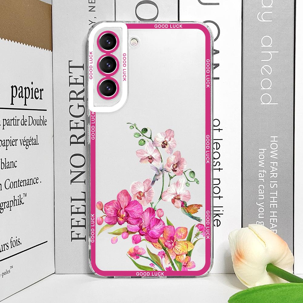 Luxury Fresh Flowers Birds Printed Phone Case for Realme 12 10 11 9 Pro Plus 8i 9 PRO C75 C64 C31 C53 5G Art Floral Soft Covers