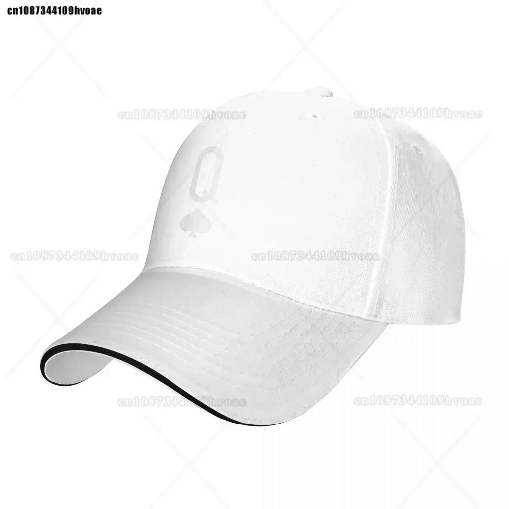 Black And White Queen Of Spades Card Game Baseball Cap Snapback Caps Hip Hop Hats Classic Casual Hat