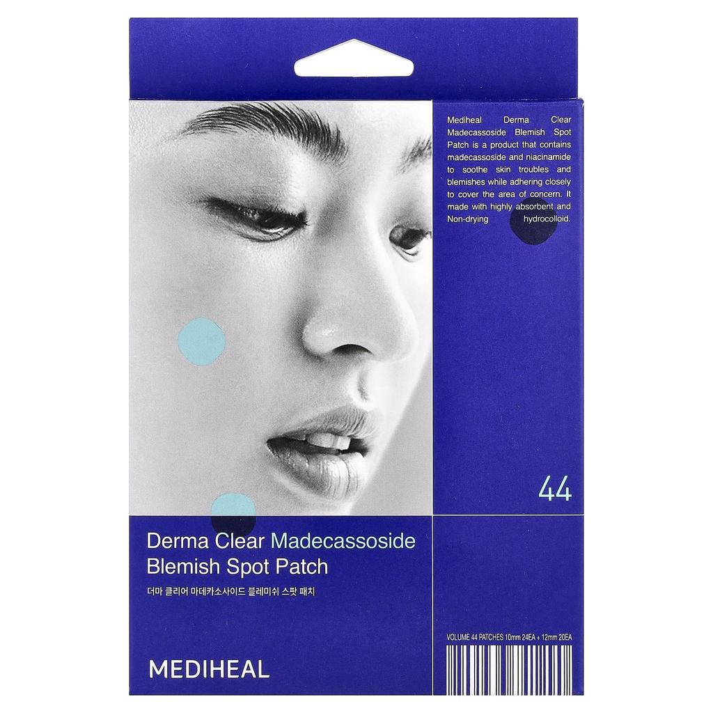 MEDIHEAL, Derma Clear Madecassoside Blemish Spot Patch, 44 Patches