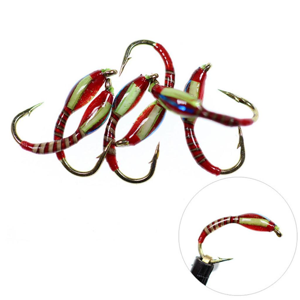 6/12/18/24 szt./pudełko Różne nimfy epoksydowe do połowu muchowego na pstrągi, okonie, ryby, przynęty wędkarskie