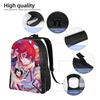 Cartoon Kasane Teto Rucksack für Männer Frauen Teenager High School Arbeits-Tagesrucksack Laptop Computer Leinwandtaschen Sport