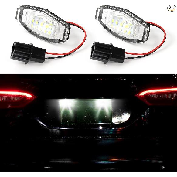 2PCS LED License Plate Lamp Tag Lights, 18-SMD 6500K LED License Plate Light