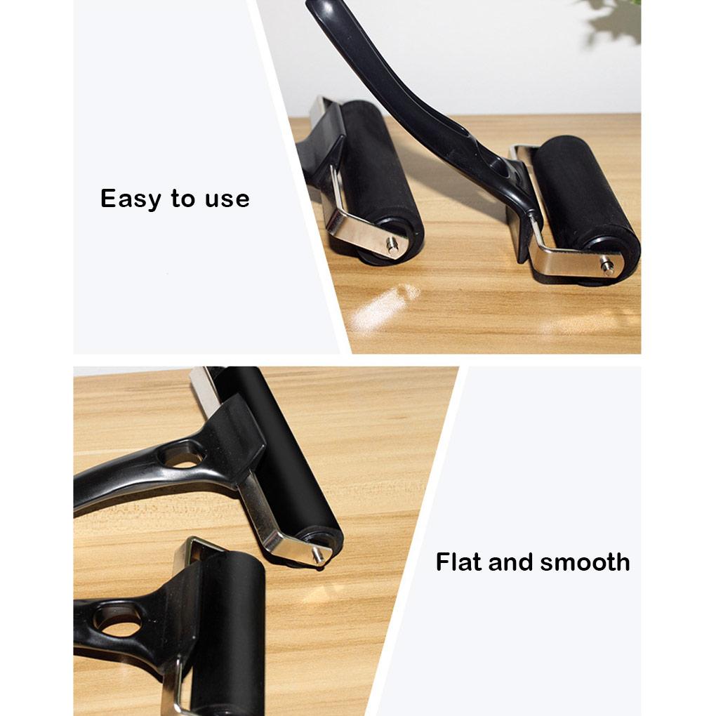 Ink Paint Roller Anti-Skid Plastic Handle Rubber Rubber Brayer Brayer Printing Crafts Projects Tool 5/8/12cm