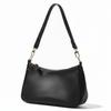MYSKUFT Women's Crescent Shoulder Bag, Underarm Bag, One-Handle, Mini Size, PU Leather, Gold Hardware, Zipper Closure, Crossbody Bag, Compact,