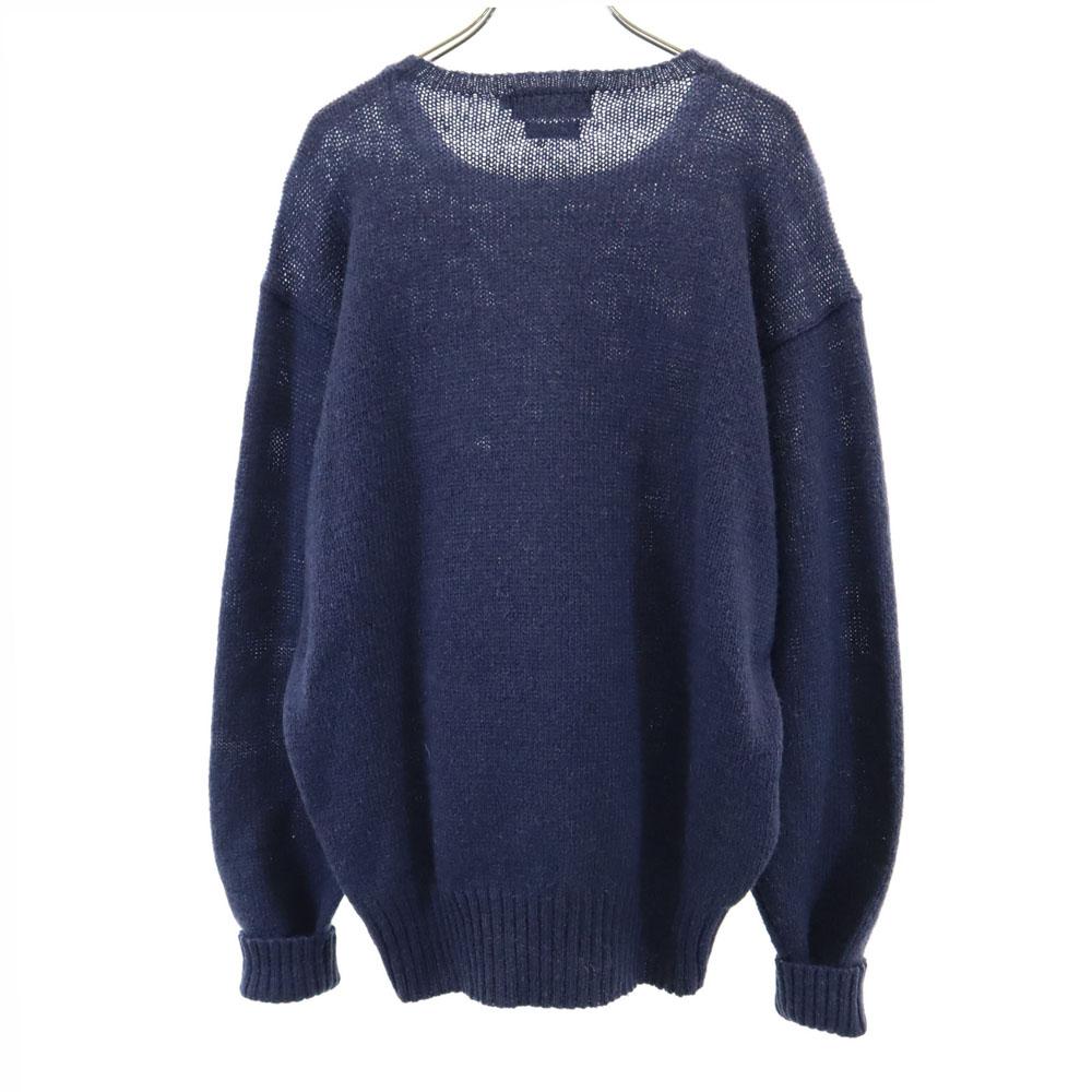 Polo by Ralph Lauren wool Long sleeve sweater M Navy knit Men's Used
