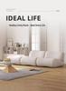 Retro Style Modular Fabric Sofa - Small Apartment Compressed Sofa with Full Sponge Cushion
