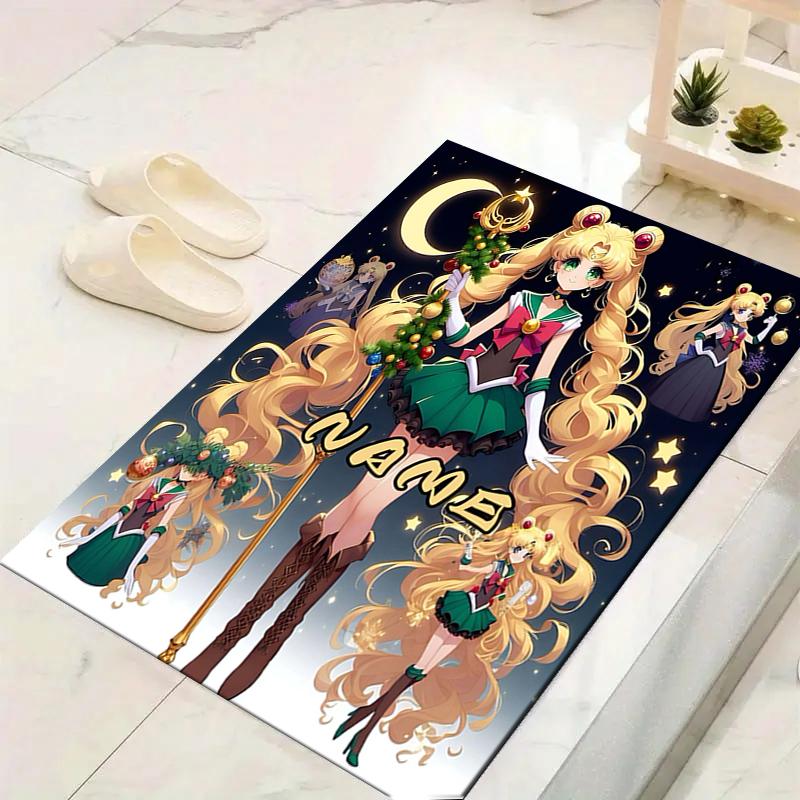 Custom 1Pc Sailor Moon Adventure Rug Office Carpet Indoor Outdoor Entrance Doormat Nonslip Soft And Comfortable Living Room D2915244