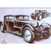 Framed Western Antique Car Poster for Bedroom or Bar Décor