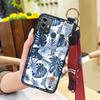 Shockproof Protective Phone Case For ZTE Blade A53 Pro Anti-dust For Mom Wrist Strap Waterproof Back Cover Elderly lady