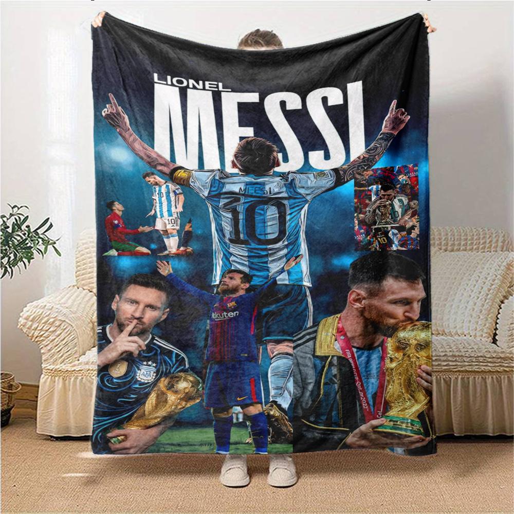 Passion Driven Soccer Star printed flannel breathable and warm blanket, a stylish home gift, suitable for home, office and bedspread use. 15a187