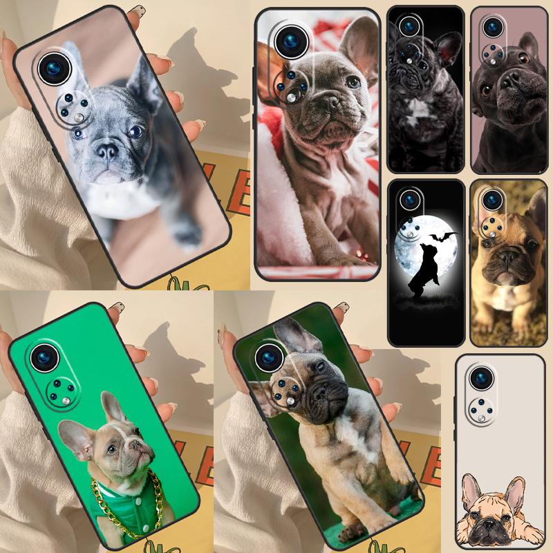 French Bulldog Dog Case For Huawei Honor X8a X8 X7 X9a 50 70 90 Magic5 Lite P40 P20 P30 P60 Pro P Smart Cover