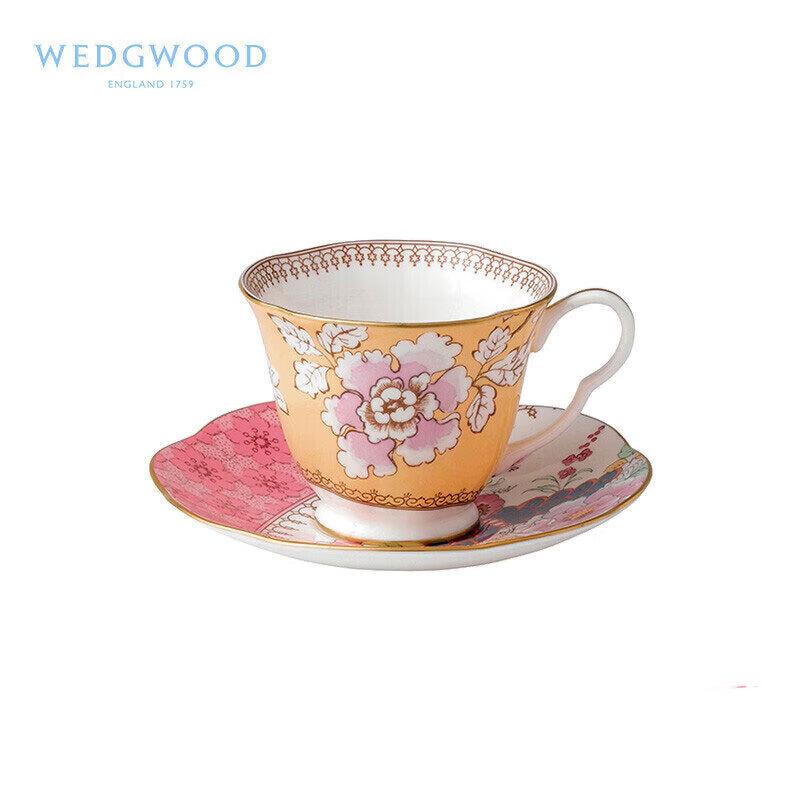 Wedgwood Butterfly Bloom Yellow Teacup and Saucer Set