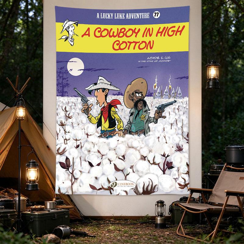 Lucky Luke Cowboy High Cotton Moon Field Comic Cover