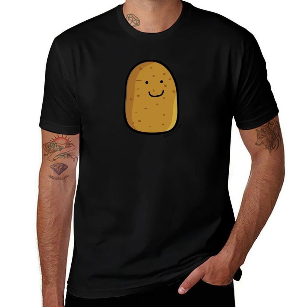Camiseta Batatinha fofa t shirt para homem 100 por cento algodão camisetas gráficas masculinas TShirt
