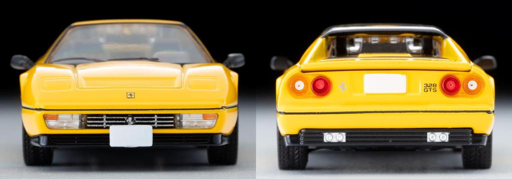 Tomica Limited Vintage Neo Ferrari 328 GTS žlutá hotová verze LV-N