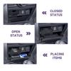 2 STÜCK Mittelkonsolen-Schubladen-Aufbewahrungsbox für Toyota 4Runner Zubehör 2014-2025 2025 2025 Schubladen Einsätze Ablagefach Organizer