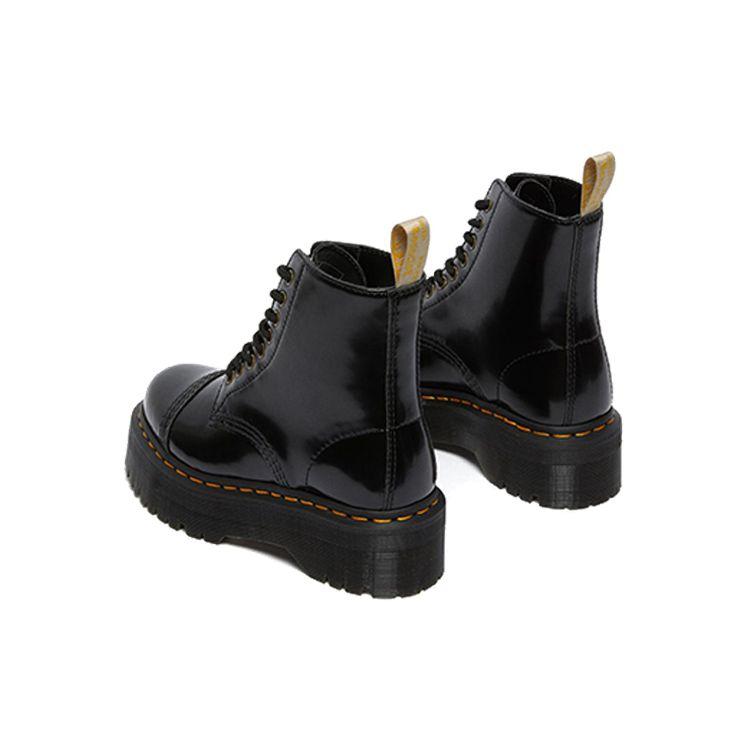 Dr. Martens Sinclair Series Round Toe Thick Sole Zipper Short Boots Women boots Black 26410001