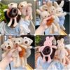 Winter Bear Headband and Hair Tie Set – Cute Plush Hair Accessories for Women
