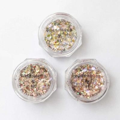 Pfirsiche Glitzer 3 Farben