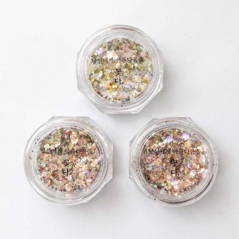 Peaches Glitter 3 colors 05. Opal Peach