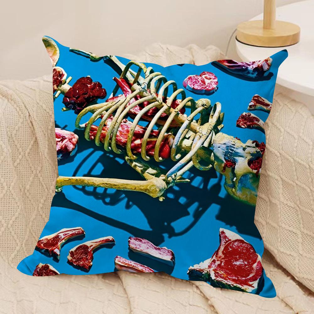 Fashion T-Toiletpaper Cushion Cover Soft Plush Fabric Double-Sided Printed Sofa Cushion Cover for All Seasons Home Decor Gift