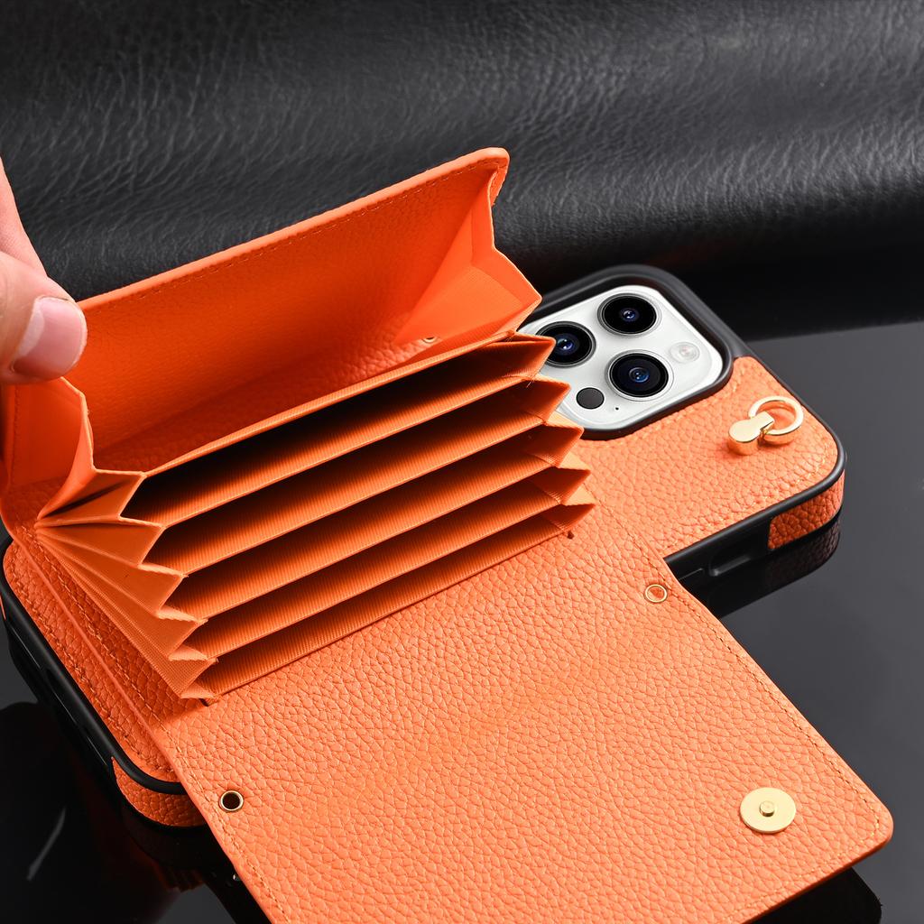 Multi Cards Solt Wallet Leather Crossbody Case For Iphone 15 PRO MAX 14 13 12 XR XS X 7 8 Plus SE 2022 Long Lanyard Bag Cover