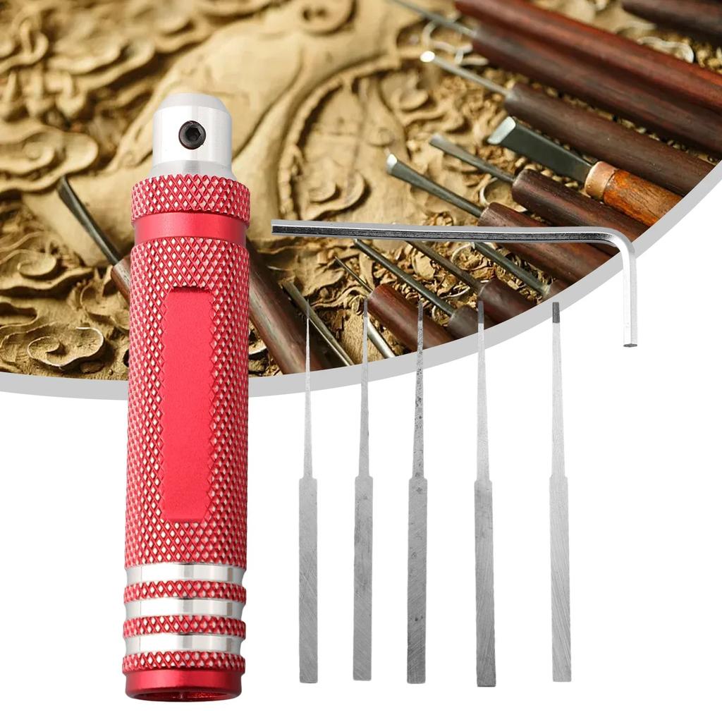 Model Prime Scriber s čepelí Vyřezávaná rýhovací čára Hobby řezací nástroj Dláto 5 Sada náhradních čepelí pro díly nářadí do auta