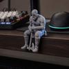 Cabinet Figurine 3D Printed Warrior Statue, Nordic Mythology with Gaming Weapon, Collectible Ornament for Home Office Decoration Statue