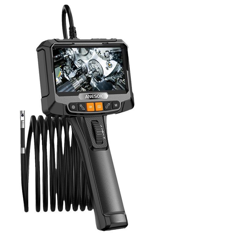Industrial Handheld Borescope: HD 5-inch Screen, Auto Pipeline Repair Detector for Car Inspection